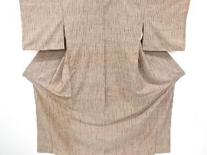 アンティーク　縞織り出し手織り紬着物